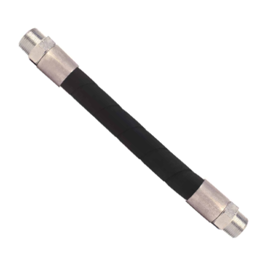 1” Hardwall Hose with 1'' NPT M Chrome Plated Brass Fixed Couplings