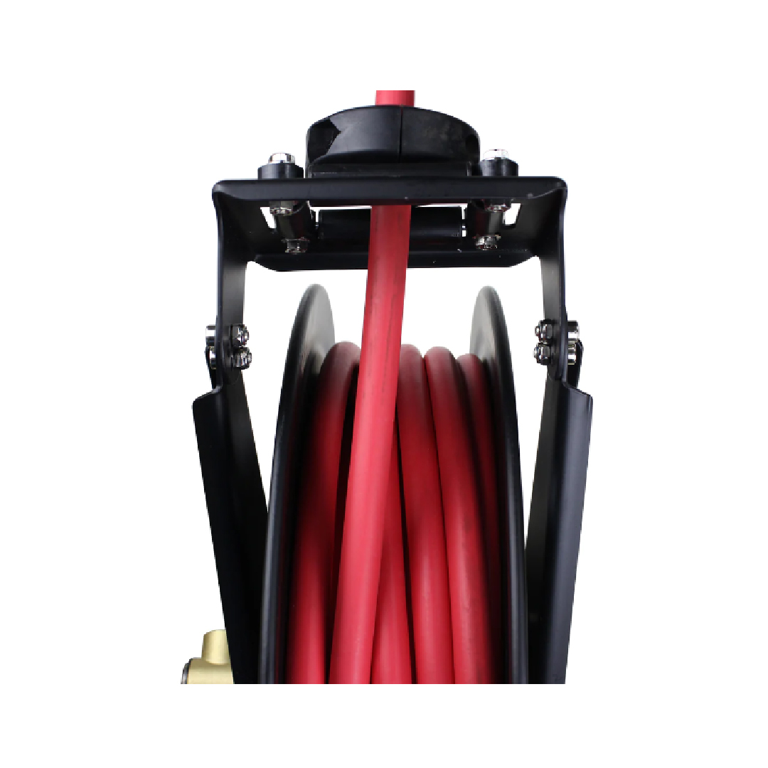 2760-50D - Steel Dual Arm Auto-Retractable Hose Reel, ⅜ X 50 Ft. Rubber Hose - 300 Max PSI