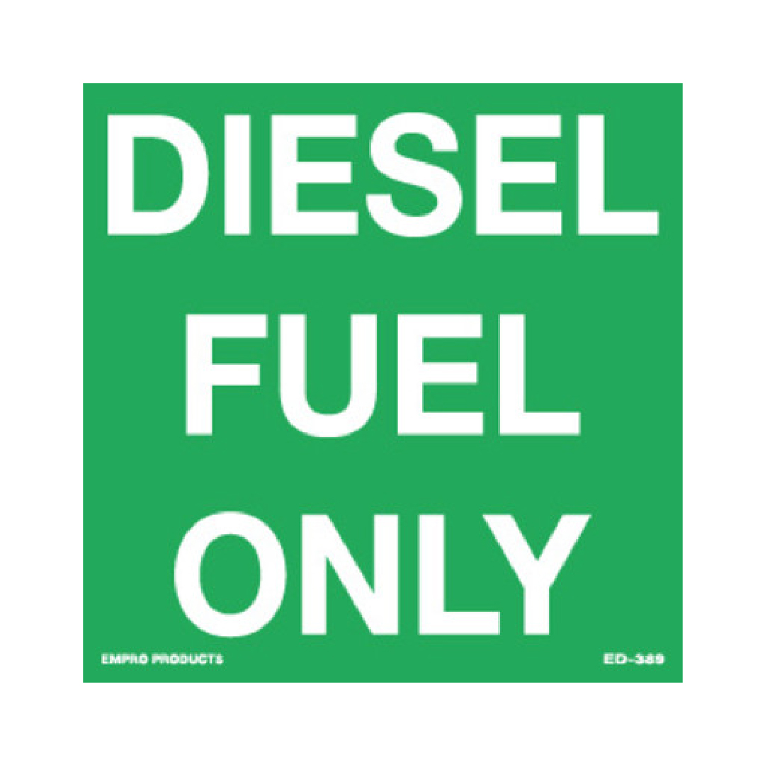 DIESEL FUEL DECAL SQUARE