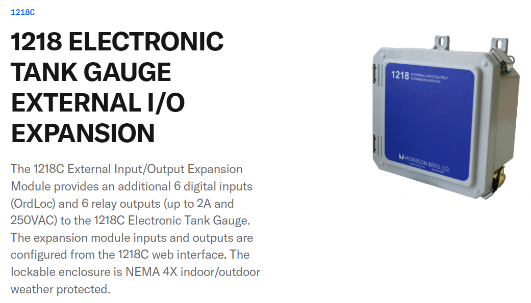 1218C EXTERNAL IO EXPANSION