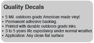 CVD21-092 ON ROAD DIESEL FUEL DECAL