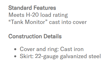 Tank Monitor Manhole