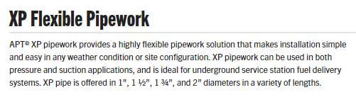 XP Flexible Pipework