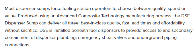 DSE Dispenser Sump