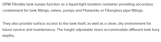 Fibrelite Tank Sump Systems