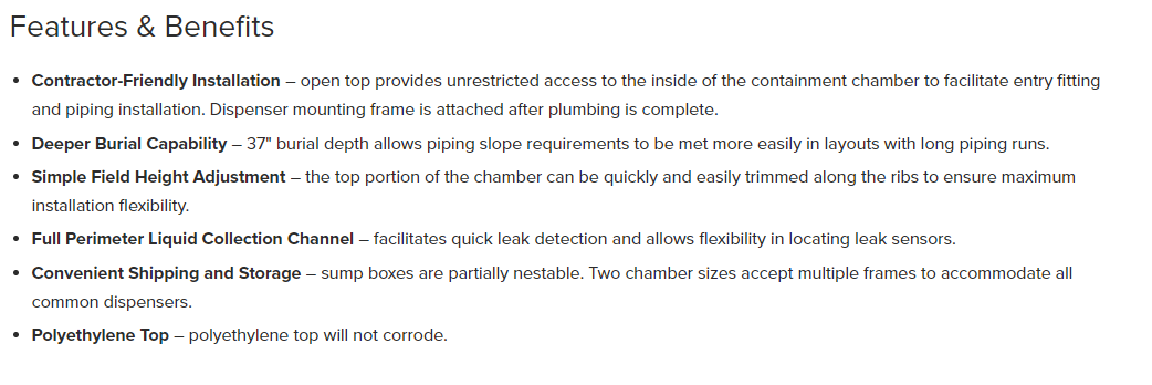 TSE Tank Sump
