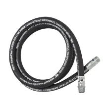 ⅝'' Low Perm Hardwall Hose with ¾” NPT M Permanent External Crimp Chrome Plated Brass Couplings