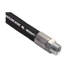 1” Wirebraid Hose with 1'' NPT M Aluminum FerruleZinc Stem Permanent Couplings