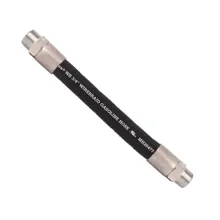 .75” Wirebraid Hose with .75'' NPT M Chrome Plated Brass Fixed Couplings