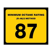 87 OCTANE DECAL