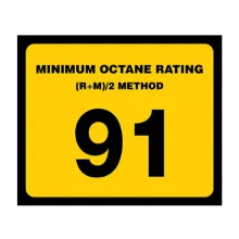 91 OCTANE DECAL