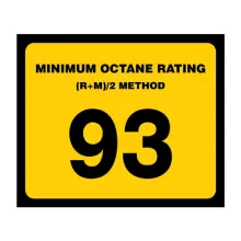 93 OCTANE DECAL