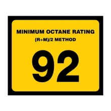 92 OCTANE DECAL