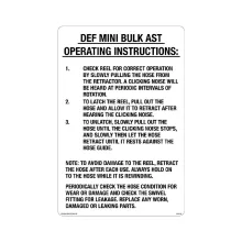CAS20-066 - 12 X 18 DEF MINI BULK... ALUMINUM SIGN