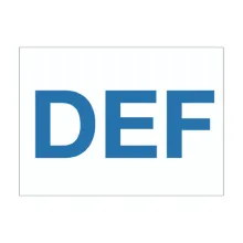 CAS21-046 - 12W X 12H DEF ALUMINUM SIGN