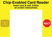 CVD20-20 - CHIP-ENABLED CARD READER INSERT CARD & WAIT