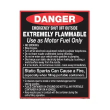 CVD21-150 DANGER DECAL