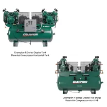 Champion R-Series Duplex Two Stage Piston Air Compressor