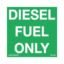 DIESEL FUEL DECAL SQUARE