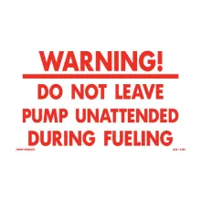 WARNING DECAL DO NOT LEAVE